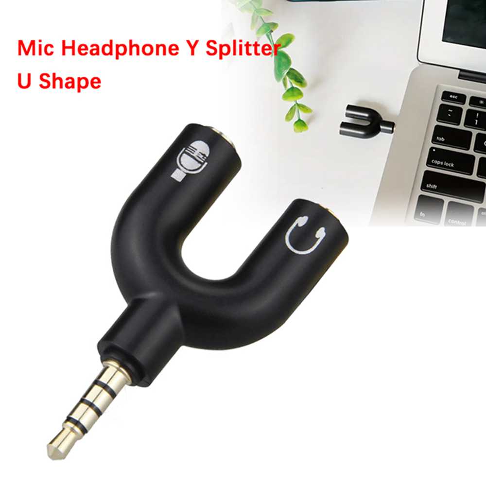 3.5mm Headphone Mic Splitter A - Laptop Accessories Headphones review and price