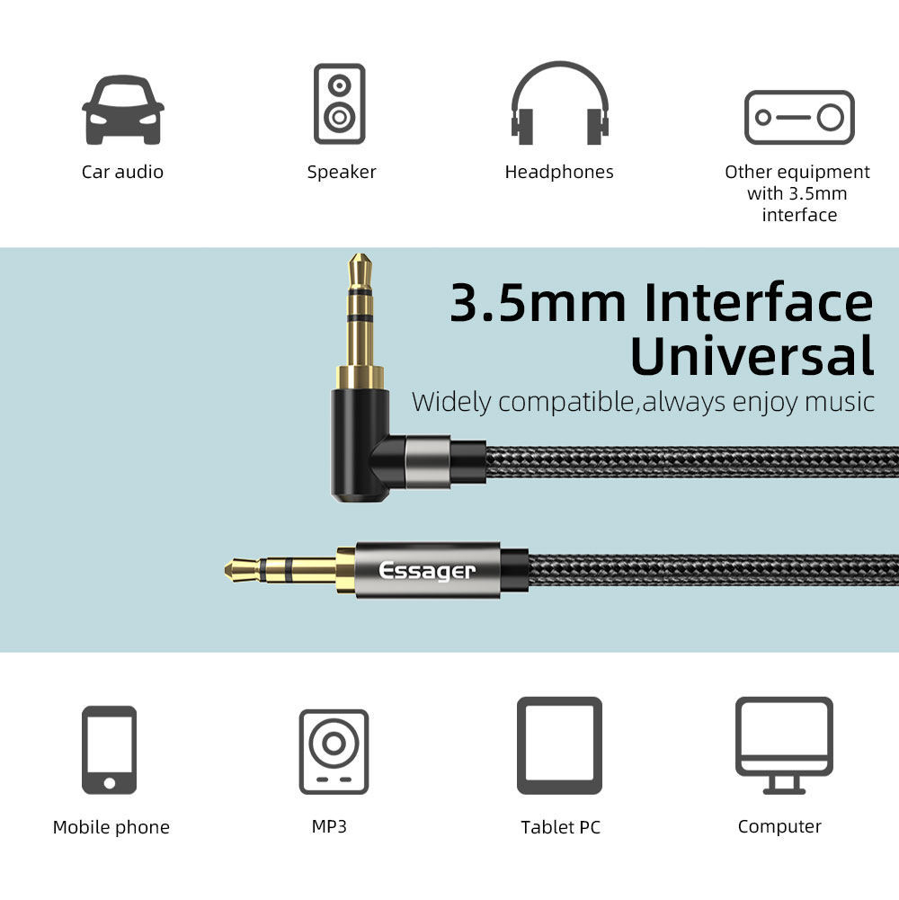 Essager Aux Extension Cable 3. - Laptop Accessories Headphones review and price