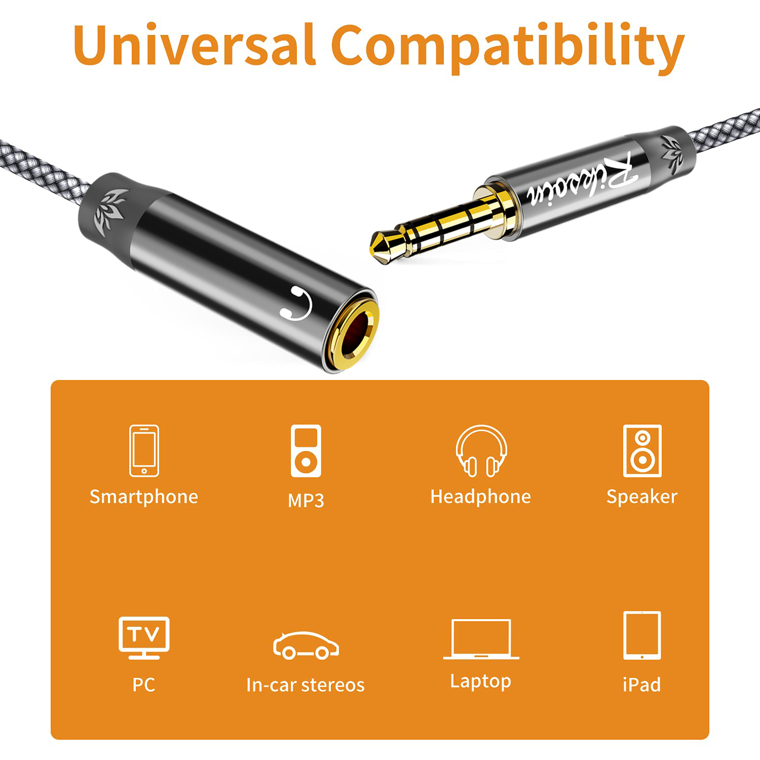 Riksoin 3.5mm Headphone Extens - Laptop Accessories Headphones review and price