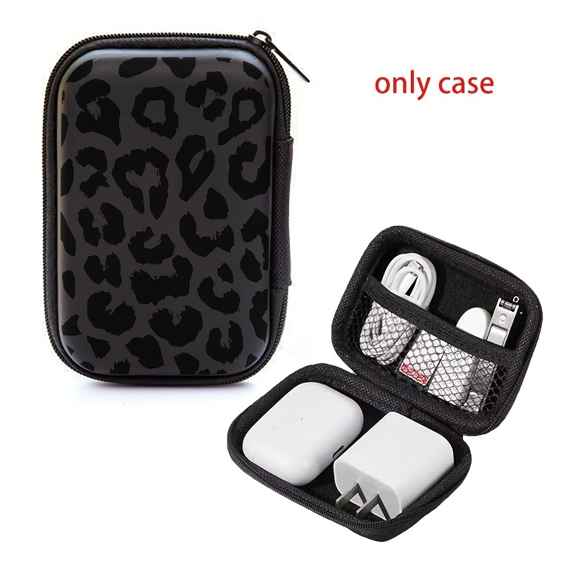 Black Leopard Print EVA Hard S - Cable Management Bag review and price