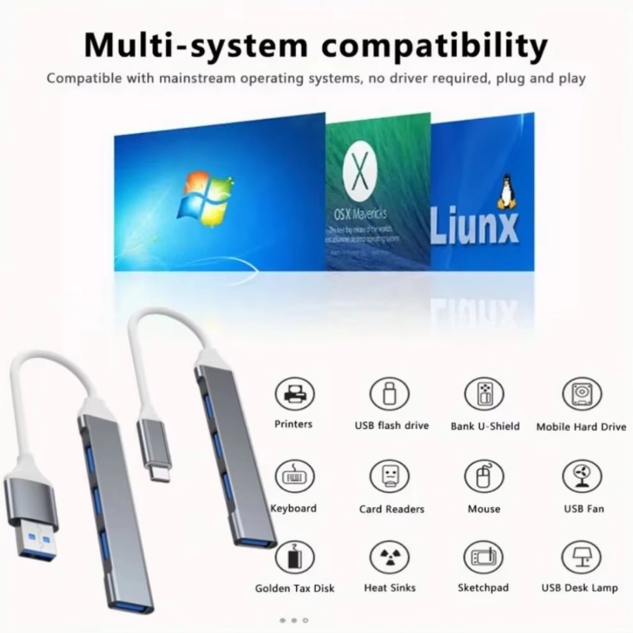 4 in 1 USB HUB USB-C HUB 4 Por - Apple Accessories Laptop review and price