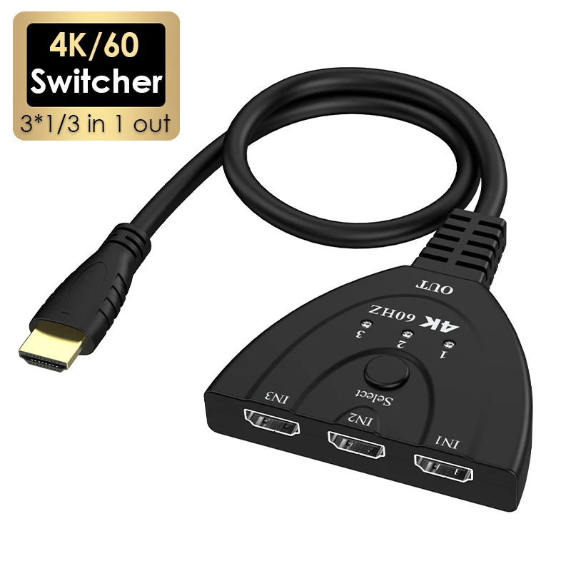 4K 60Hz 3D Mini 3 Port HD Swit - Laptop Accessories Women review and price